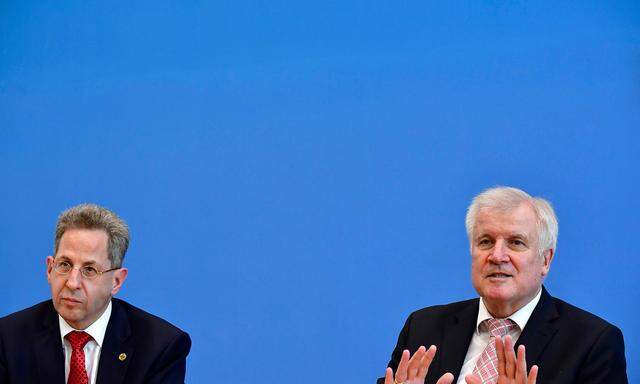 Verfassungsschutzpräsident Hans-Georg Maaßen und sein Chef, CSU-Innenminister Horst Seehofer.  