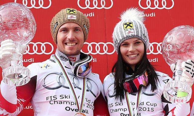 Marcel Hirscher und Anna Fenninger