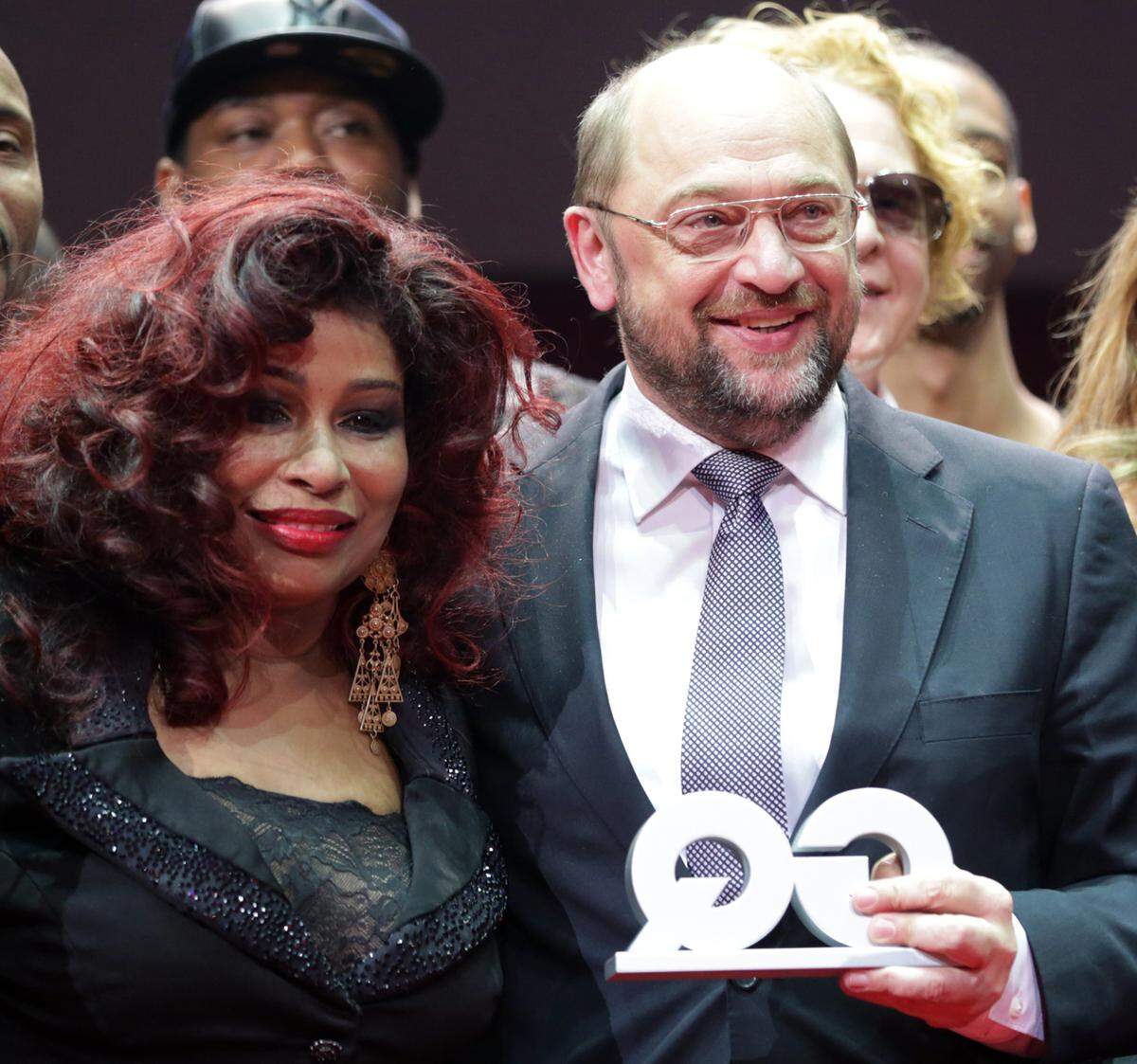EU-Parlamentspräsident Martin Schulz (SPD) wurde mit dem Politik-Award geehrt.