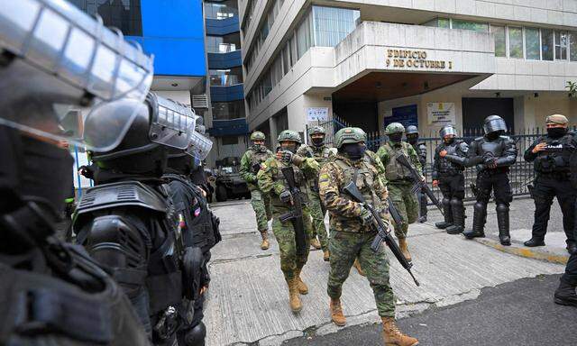 Ein nahezu beispielloser Vorfall: Spezialeinheiten stürmten die mexikanische Botschaft in Ecuador.