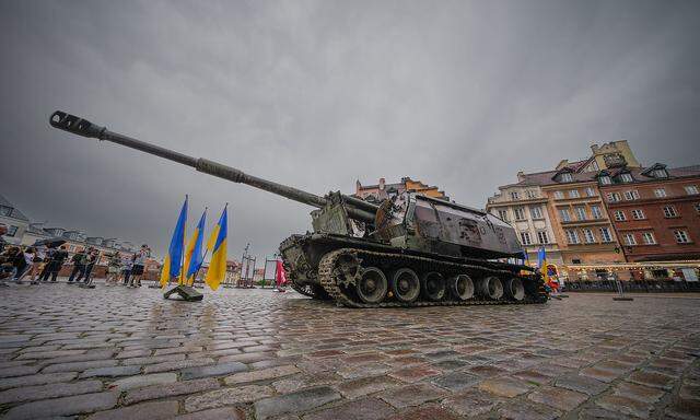 Freiluftausstellung in Warschau zum Ukraine-Krieg. Polen zählt zu den engsten Verbündeten Kiews – trotz dunkler Schatten in der gemeinsamen Vergangenheit.