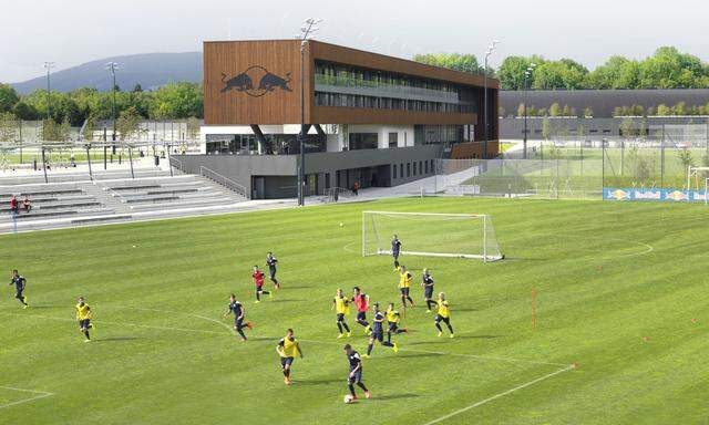 Die Red-Bull-Akademie in Liefering: Hier werden die Bundesligastars von morgen geformt, die Trainingsmöglichkeiten sind schlichtweg perfekt.
