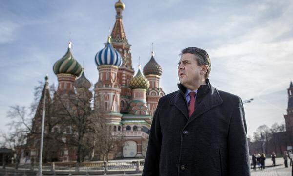 Sigmar Gabriel (hier 2017 als Außenminister in Moskau): „Wenn wir jetzt nachgeben, werden wir zum Spielball.“