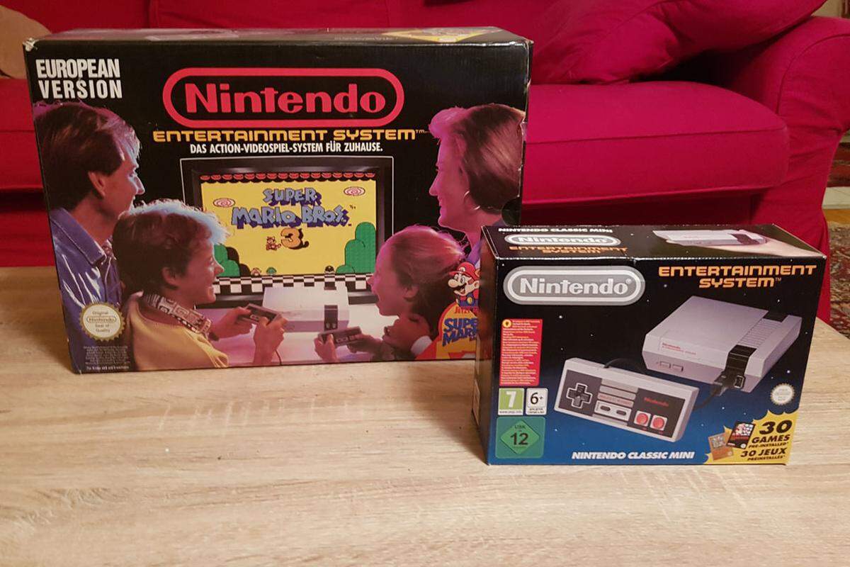 Am 1. September 1986 brachte Nintendo die NES in Europa auf den Markt. Eine Konsole, zwei Controller und fertig war ein Erfolgsrezept. In den 1990er-Jahren war Nintendo die unangefochtene Nummer 1 des amerikanischen und japanischen Konsolenmarkts. Autor: Barbara Grech