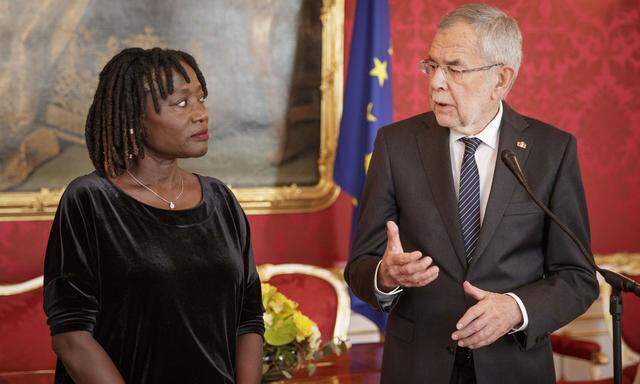 Auma Obama und Alexander Van der Bellen. 