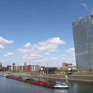 Die Europäische Zentralbank in Frankfurt