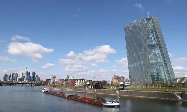 Die Europäische Zentralbank in Frankfurt