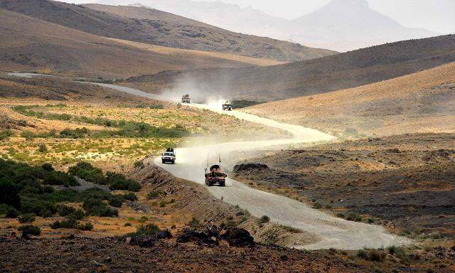 Archivbild von afghanischen Sicherheitskräften in der afghanischen Region Kandahar.