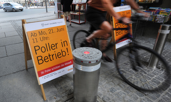 36 POLLER SCH�TZEN SALZBURGER FUSSG�NGERZONE VOR BLECHLAWINE