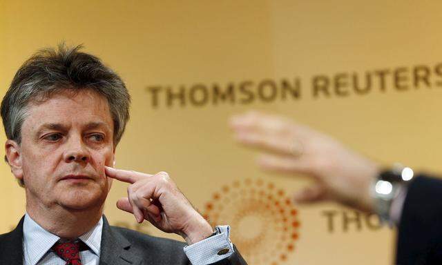 European Commissioner for Financial Services, Jonathan Hill, speaks during a Thomson Reuters Newsmaker event