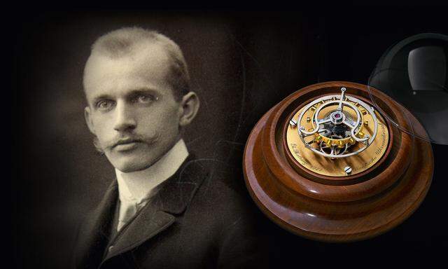 Der Schöpfer. Alfred Helwig widmete sich ab 1920 der Kreation fliegender Tourbillons.