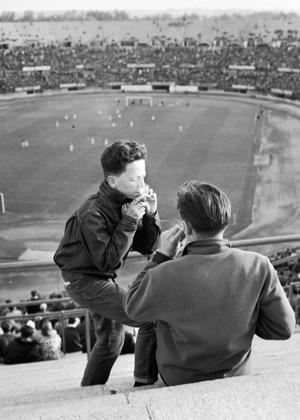 So manches legendäre Spiel im Praterstadion (Bild: 1961) zählt bereits zur Sportgeschichte. 