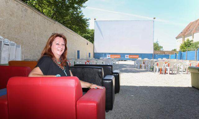 Angela Kascha organisiert das Kino im Schloss Neugebäude zum letzten Mal.