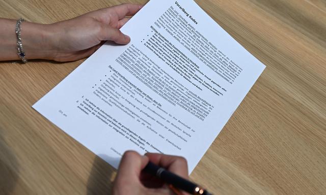 „Kodex-Vereinbarung“ (siehe Bild) für Asylwerber in Vorarlberg