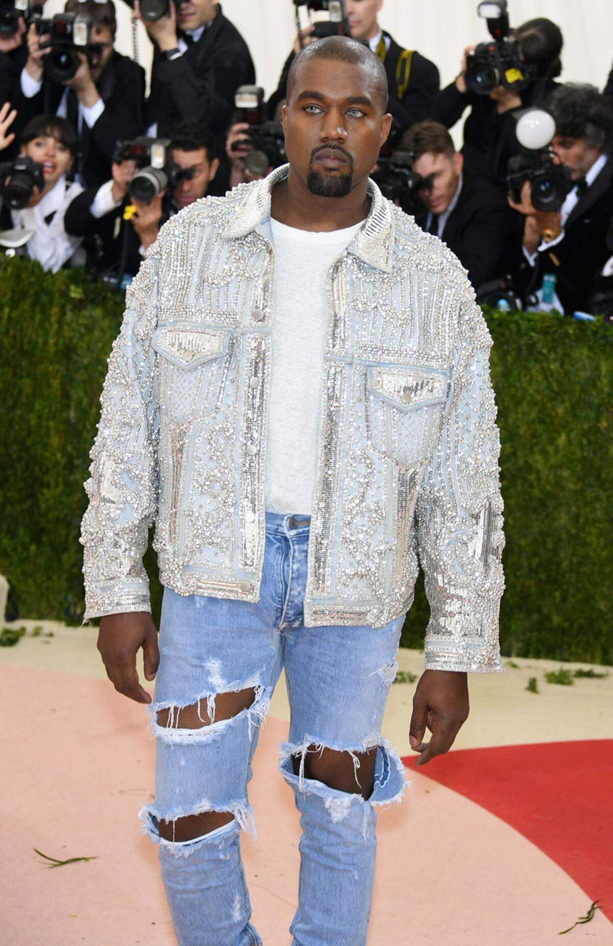 Rapper Kanye West ist für seinen leicht säuerlichen Gesichtsausdruck bekannt.