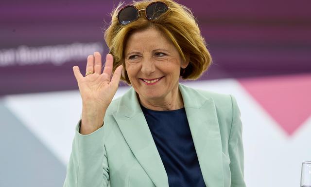 Die rheinland-pfälzische Ministerpräsidentin Marie-Luise „Malu“ Dreyer SPD im Mai in Berlin bei den Feierlichkeiten zum 75-jährigen Bestehen des Grundgesetzes .