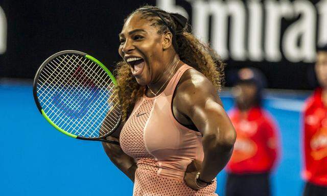 Serena Williams spielt sich in Perth für die Australian Open warm.