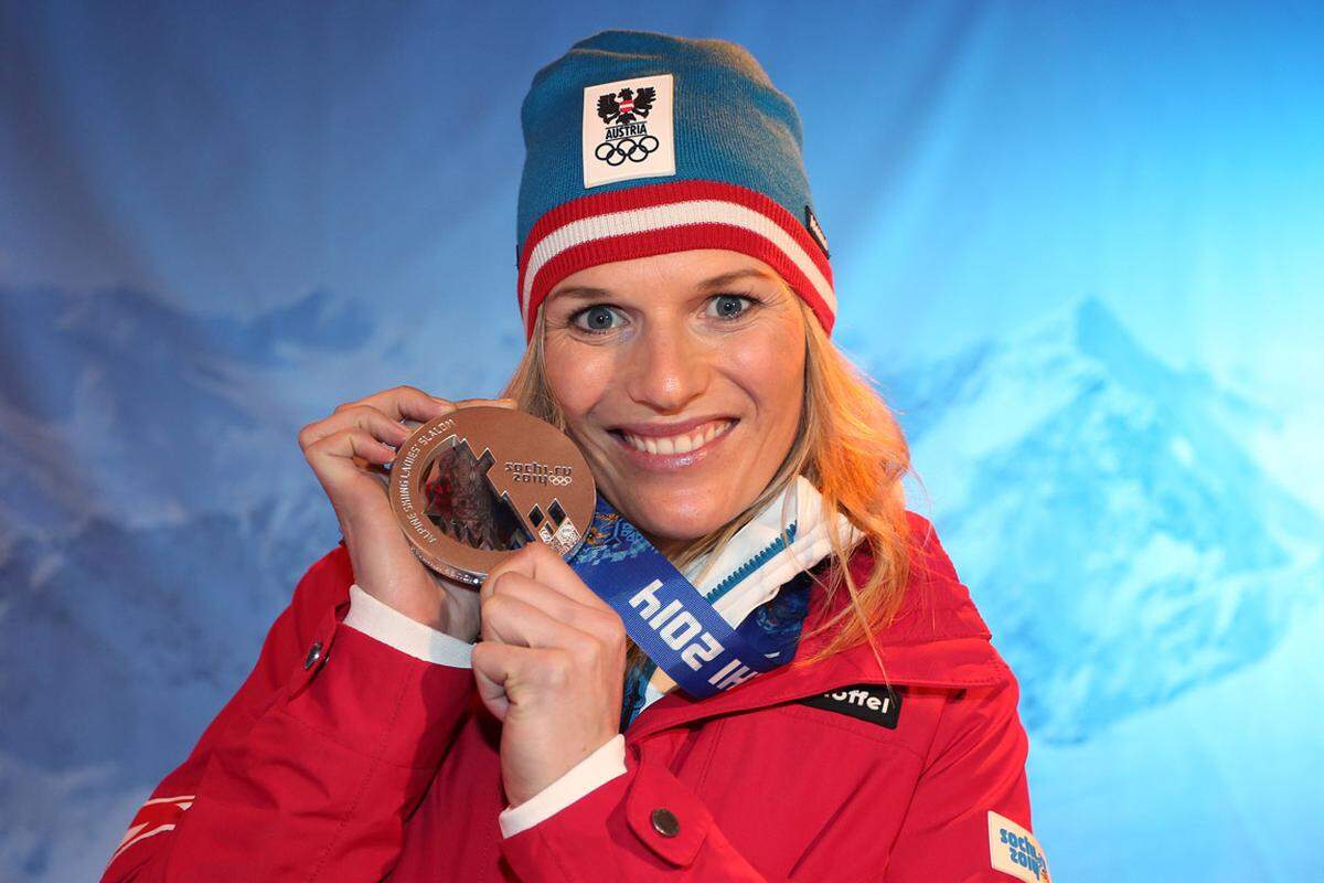 Marlies Schild krönte ihre eindrucksvolle Slalom-Karriere mit Silber, ihrer insgesamt vierten Olympiamedaille.