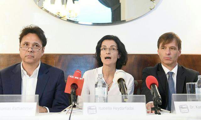 Thomas Rathammer, Isabella Heydarfadai und Karl-Heinz Plankel 