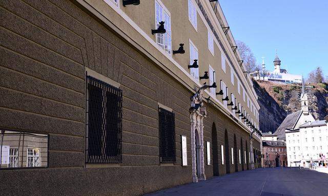 Festspielhaus, Festspiele, Osterfestspiele abgesagt, Salzburg, Altstadt, geschlossen, gesperrte Gesch�fte, Corona, Viru