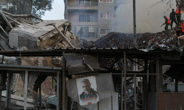 Das zerstörte Konsulat in Damaskus