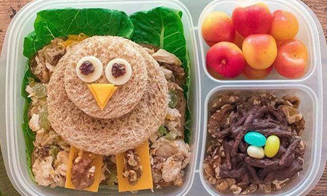 Eltern übertreffen sich auf Instagram mit kreativen Lunchboxes (wie hier ein Beitrag von Lunchboxdad).