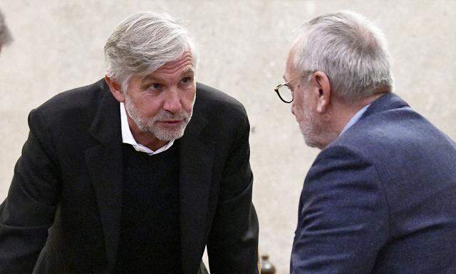 Walter Meischberger und Rudolf Fischer im Wiener Straflandesgericht