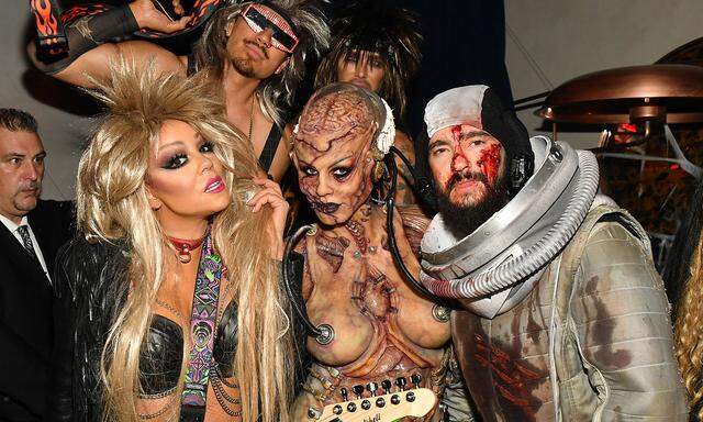 Heidi Klums letzte Halloween Party vor der Pandemie verbrachte das Model als Alien. 