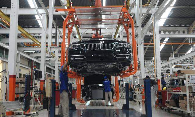  BMW produziert seinen neue 5er-Reihe. (Archivbild eines BMW-Werks in Jakarta). 