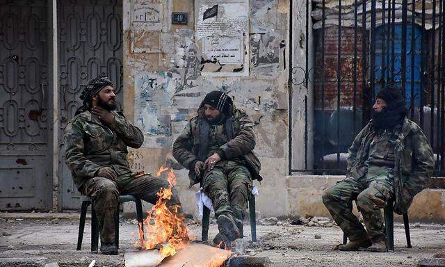 Syrische Soldaten in Aleppo.