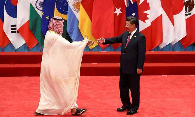 Mohammed bin Salman und Xi Jinping beim G-20-Gipfel in China 2016. Jetzt besucht Xi Saudiarabien. 
