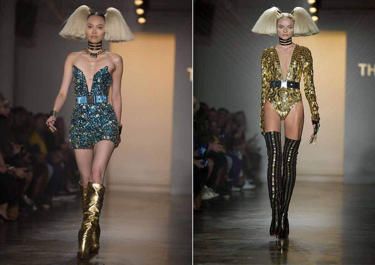 Die Modenschau des exzentrischen Design-Duos The Blonds ist jedes Jahr ein humorvolles Highlight auf der New York Fashion Week.
