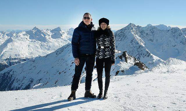 Daniel Craig und Lea Seydoux in Sölden