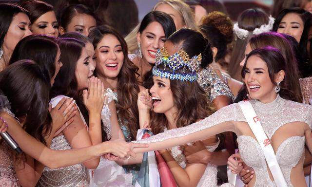 Miss Mexico Vanessa Ponce de Leon feiert ihre Krönung zur Miss World