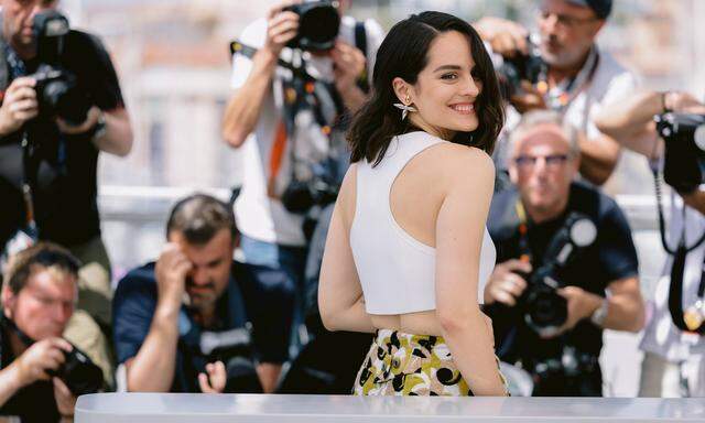 Die Schauspielerin in Cannes. 