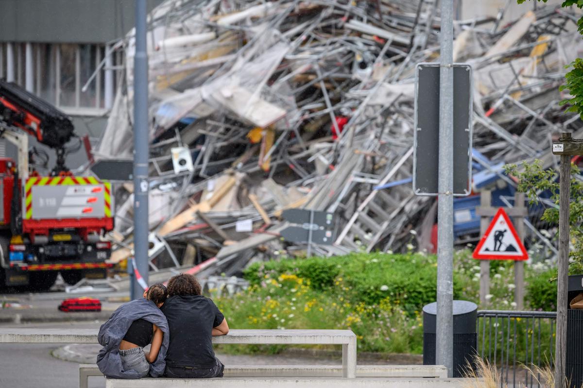 Trauer um die Opfer des Einsturzes in Prilly.