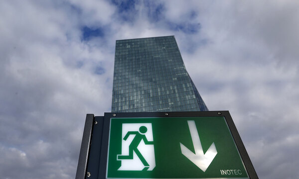 Die Europäische Zentralbank in Frankfurt