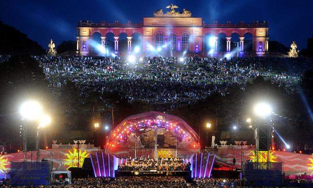 Sommerkonzert in Schönbrunn, Slalom im Winter auf der Gloriette?