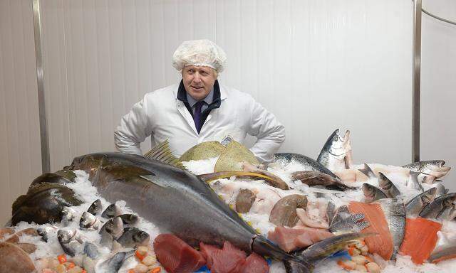 09 03 2015 New England Seafood London United Kingdom Mayor of London Boris Johnson kick start