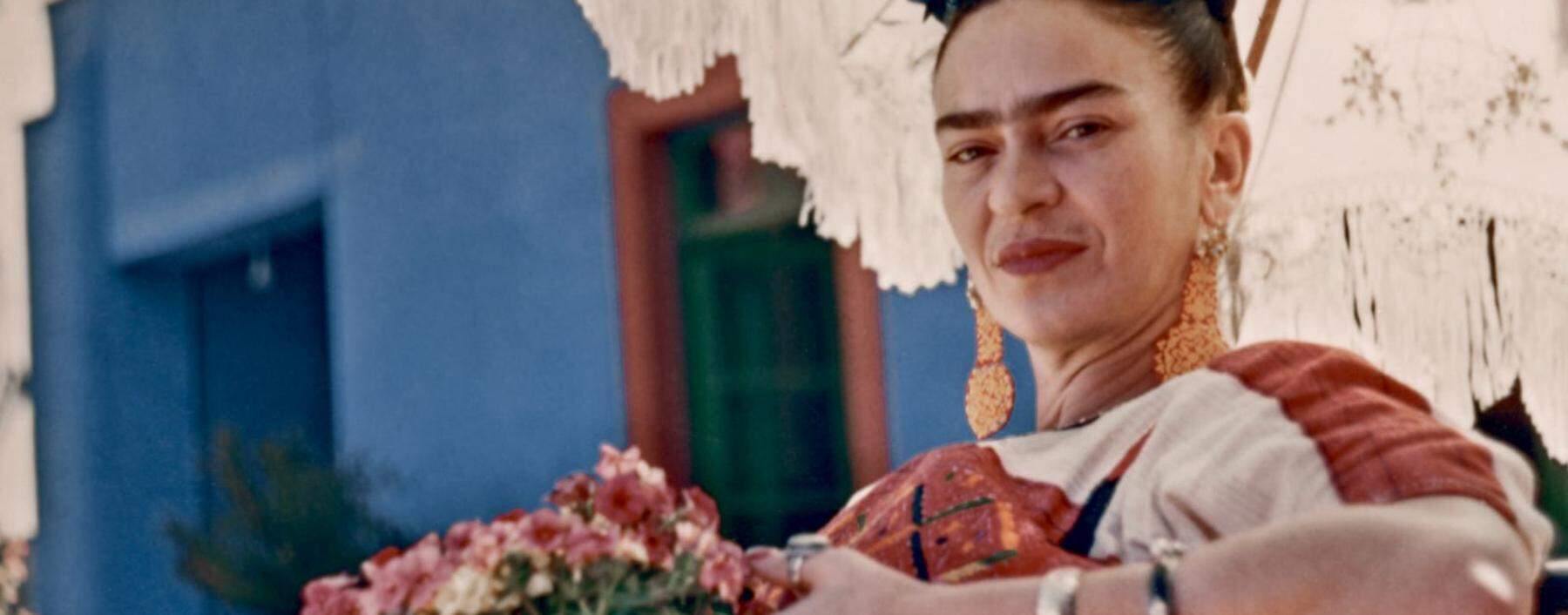 Bisher nicht bekanntes Foto von Frida Kahlo 1948, aufgenommen von ihrer Freundin Florence Arquin.
