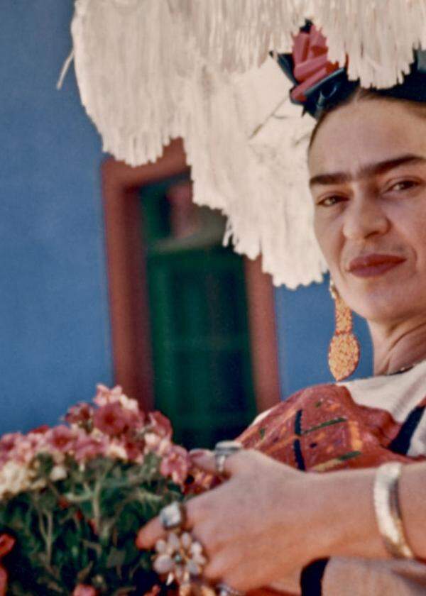 Bisher nicht bekanntes Foto von Frida Kahlo 1948, aufgenommen von ihrer Freundin Florence Arquin.