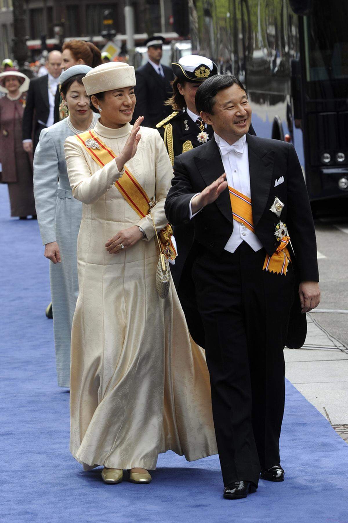 Der japanische Prinz Naruhito und Prinzessin Masako.