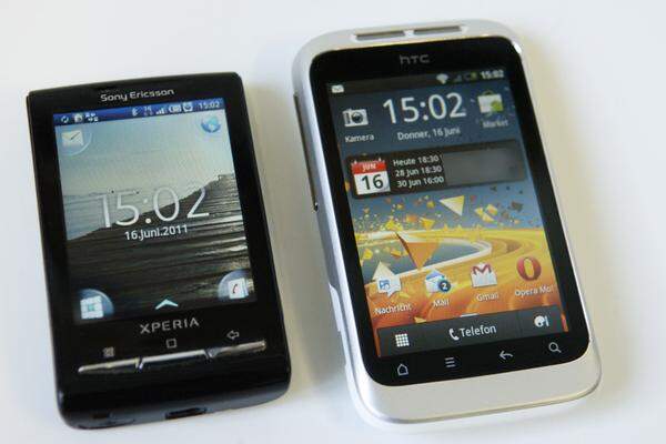 Es ist recht kompakt, aber den aktuellen Smartphone-Miniaturmeister, das Sony Ericsson Xperia X10 Mini, kann das Wildfire S nicht schlagen. Dafür bietet es aber auch ein paar Funktionen und Leistungsdaten mehr als der Winzling der Konkurrenz.