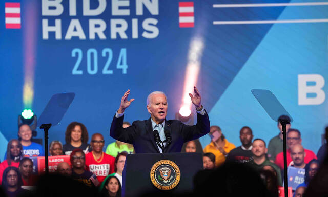 Joe Biden am Samstag vor seinem Lieblingspublikum: Gewerkschaftern.