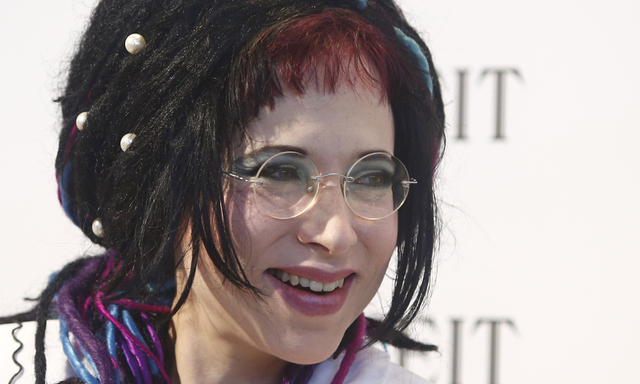 Finnish author Oksanen attends the book fair in Frankfurt