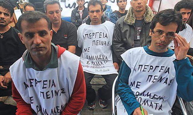 Griechenland: Iranische Flüchtlinge im Hungerstreik