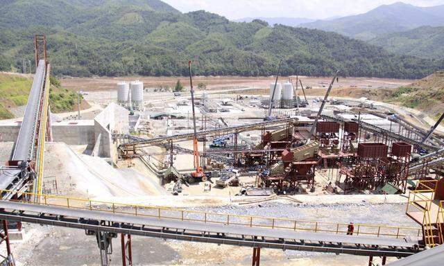 Die Baustelle ist einsatzbereit: Der Bau des Staudamms in Laos soll noch diese Woche beginnen.