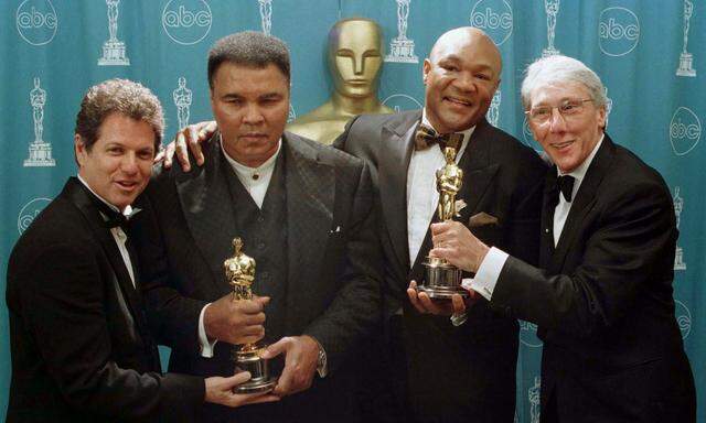 Leon Gast (im Foto ganz rechts) erhielt 1997 einen Oscar für "When We Were Kings".