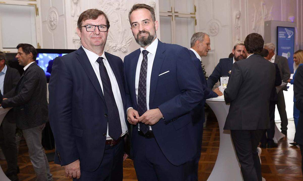 „Presse“-Chefredakteur-Stv. Gerhard Hofer (l.) mit Salzburg AG-CEO Michael Baminger.