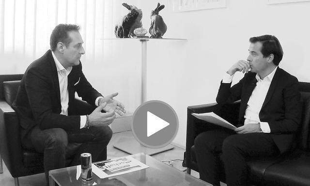 "Presse" Chefredakteur im Video-Interview mit FPÖ-Chef Heinz-Christian Strache